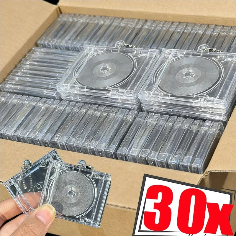DIY NFC Fashion Album Blank Mini CD Keychains Peripheral Commemorative Case Pendant for DIY Key Backpack Hanging Decoration