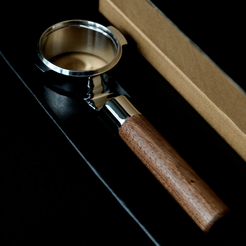 Big disountBottomless Portafilter Espresso Accessories Coffee Filterholder Wood Handle HANDLE FILTERHOLDERS for E61group,lamar