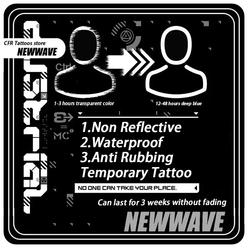 Temporary Tattoos Fake Tatto Dark Thorns Herbal Juice Tattoo Stickers Arm Abdomen Waterproof Sexy Hot Girls Goth Cool Stuff Art