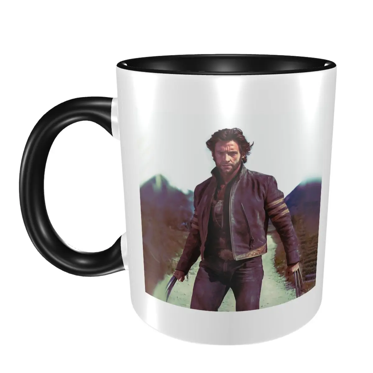 Hugh Jackman Photo Mug Funny Ceramic Coffee Cups Tea Mugs Milk Cup Drinkware Gift for Friends