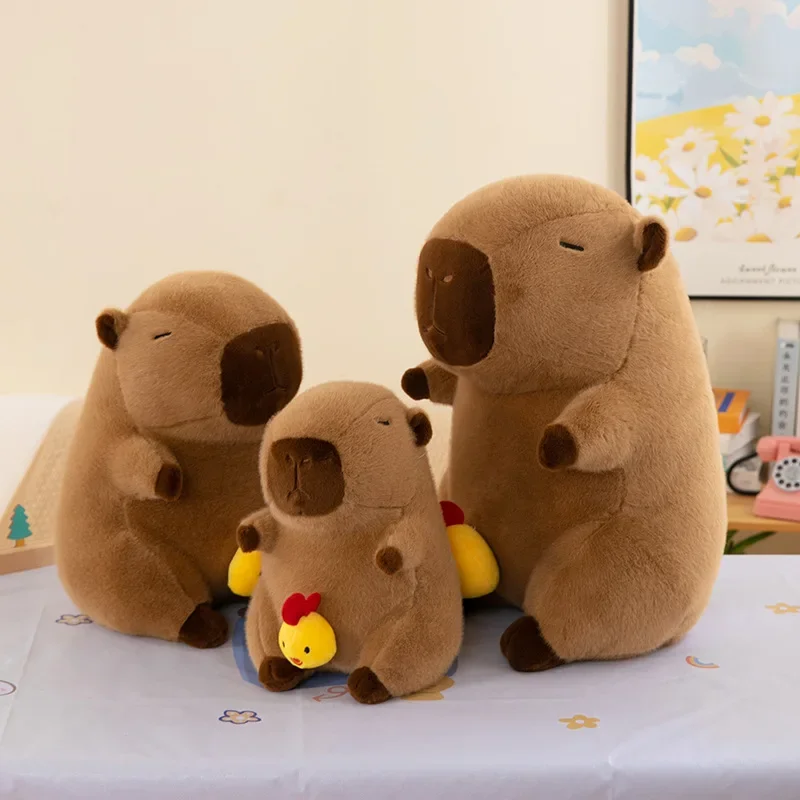 Hot 50cm Capybara Plush Simulation Capibara Anime Fluffty Toy Cute Doll Stuffed Animals Soft Doll Plush Children Christmas Gift