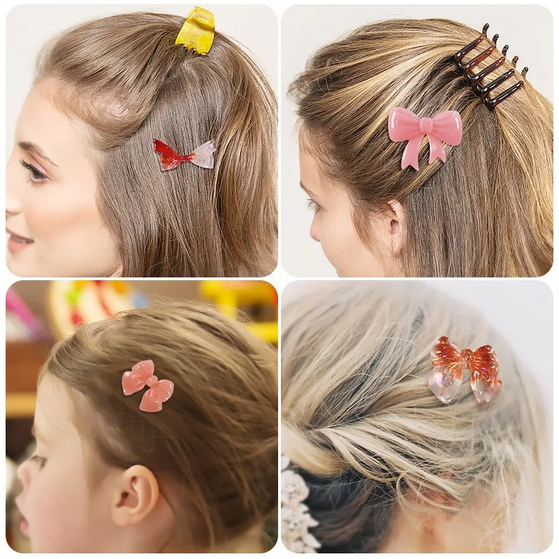 Multiple Bowknots Shape Hair Ornaments Silicone Mold Candy Chocolate Baking Molds Creative Cake Decoration Tools Mould