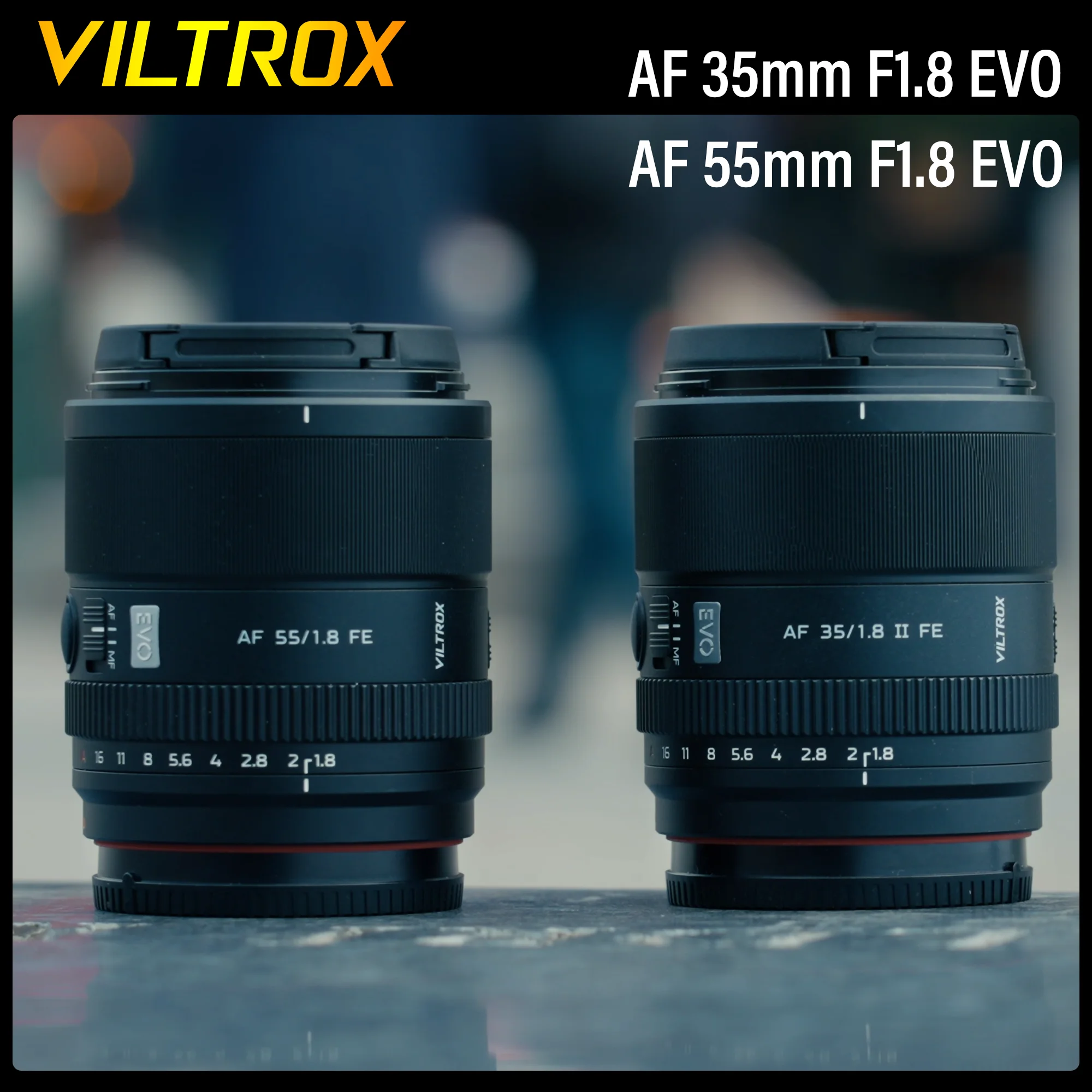 

Viltrox 35mm 55mm F1.8 EVO Camera Lens Full Frame Auto Focus APO Portrait Large Aperture Vlog Cinematic Video for Sony Nikon