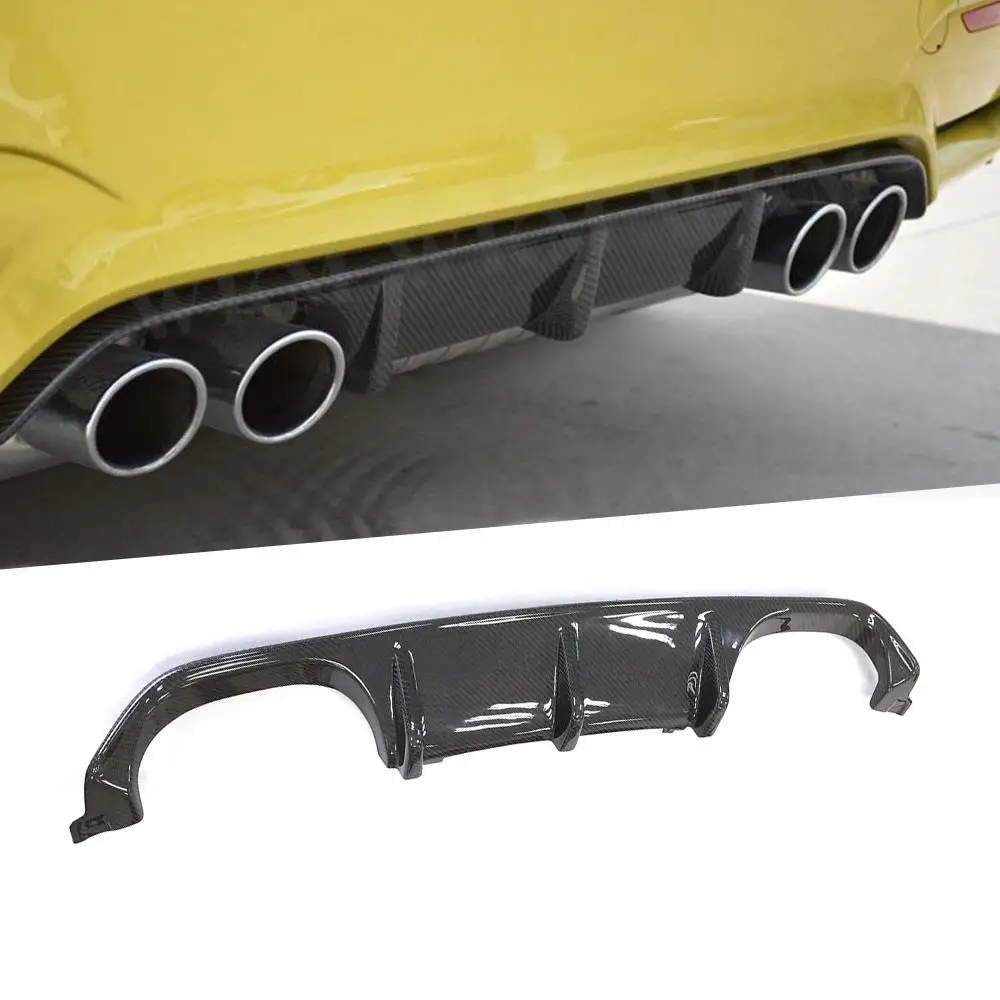 

For M3 M4 Carbon Fiber FRP Car Rear Bumper Lip Spoiler Diffuser for BMW 3 4 Serises F80 M3 F82 F83 M4 2014-2017 Bumper Guard