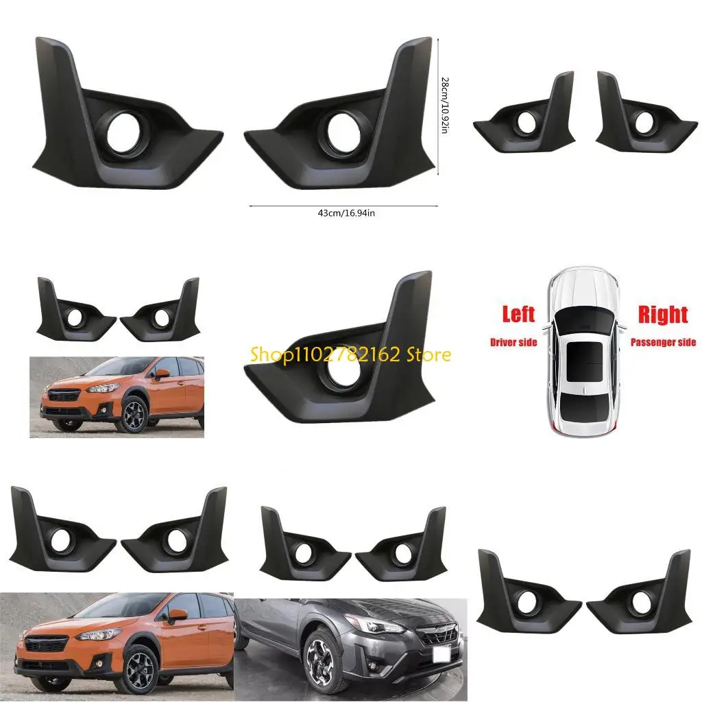

547B Car Front Bumper Fog Lamp Frame Trim Decoration Cover 57731FL860 57731FL870 2pcs