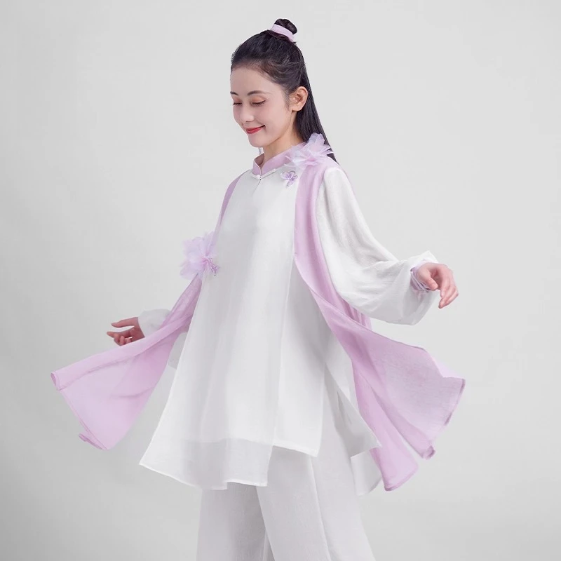 

Tai Chi Kung Fu Suit Chinese Traditional Martial Arts Uniform for Women and Men Fluid Drape Breathable & Comfortable