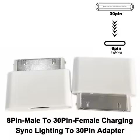 8Pin Male To 30 Pin Female Charging Sync Lighting To 30Pin Adapter for IPhone 4 4S IPad 2 3 IPod Touch Charger Cable Converter