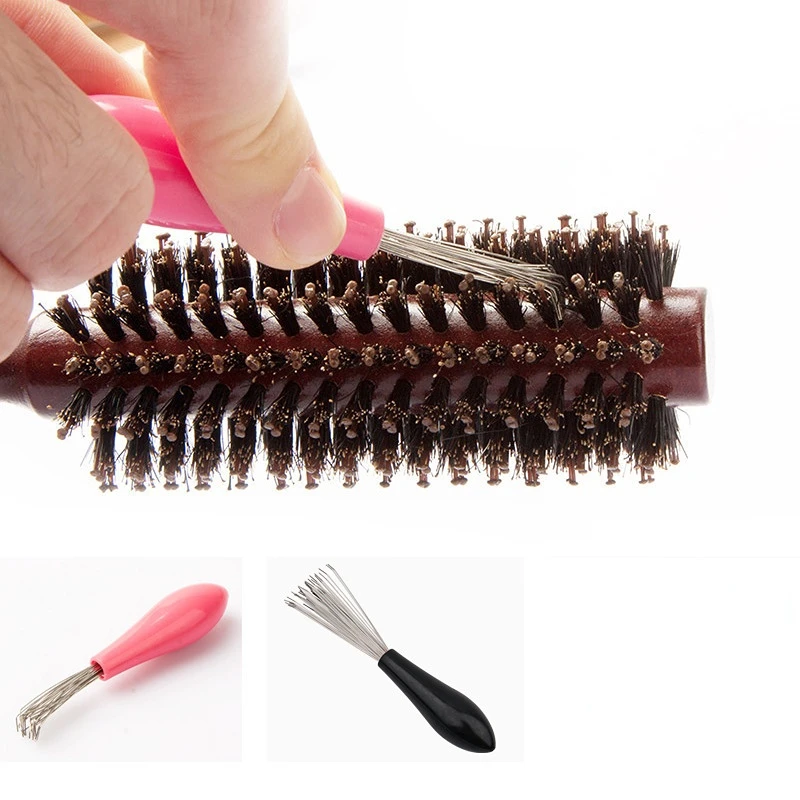 Comb Hair Brush Cleaner Plastic Handle Cleaning Brush Remover Embedded Beauty Tools Cleaning Products Cleaning Supplies