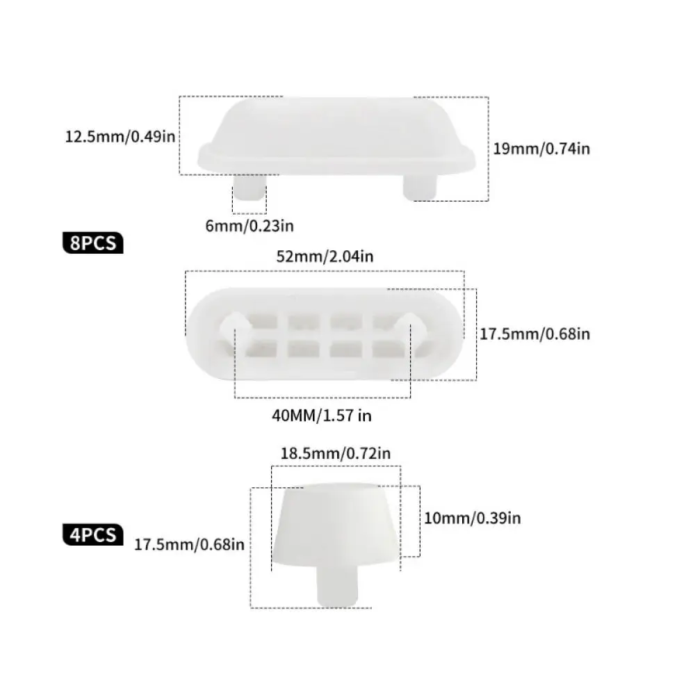High Resilience Toilet Seat Bumper Replacement Accessory Silent Buffer Cushion For Bathroom Lid Shockproof Repair