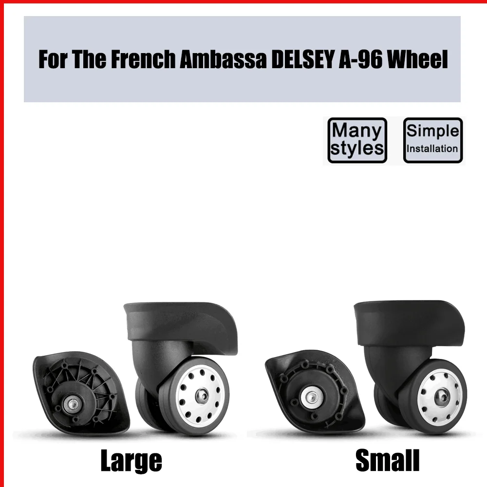 

For The French Ambassa DELSEY A-96 Trolley Case Wheel Pulley Sliding Casters Universal Wheel Luggage Wheel Silent Smooth