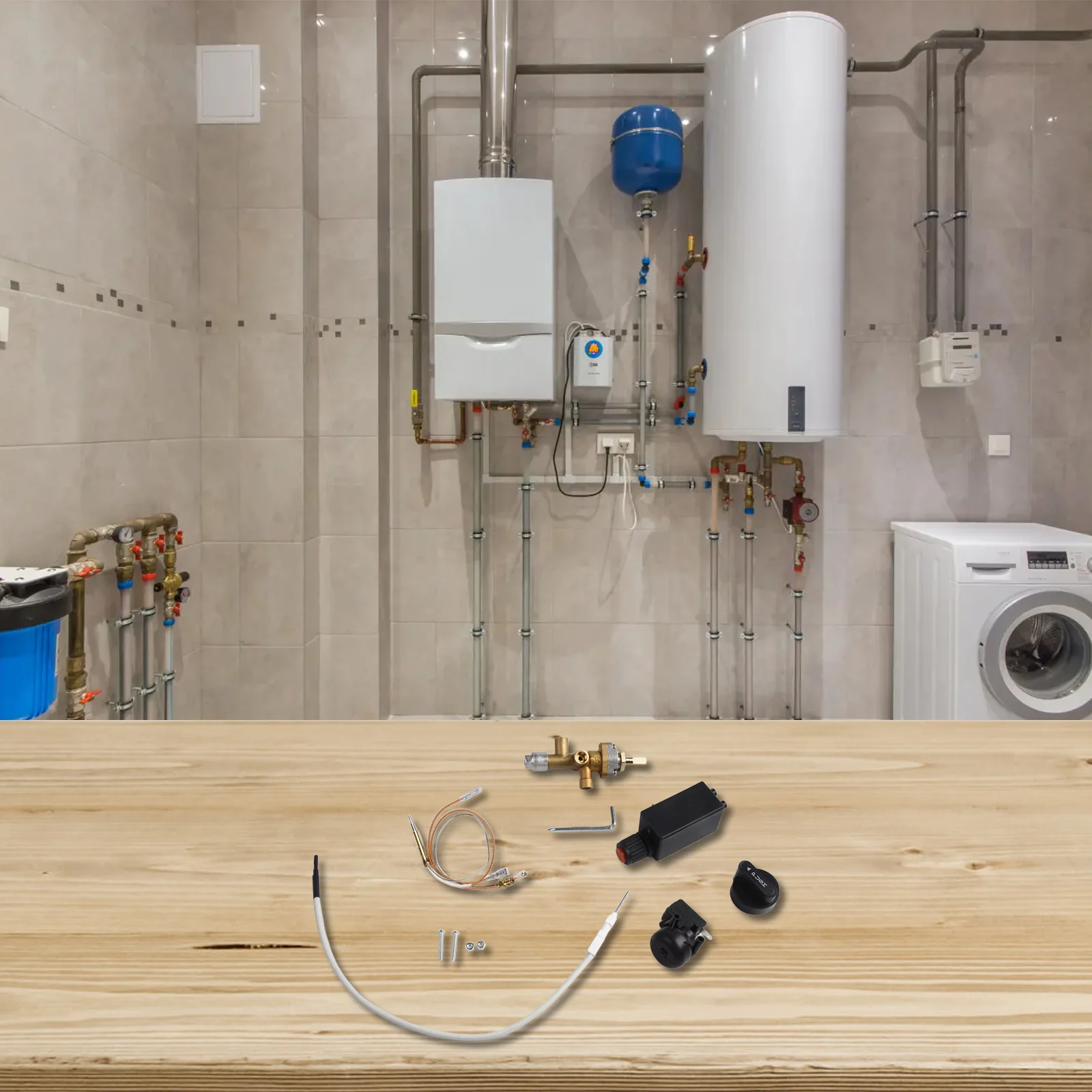 

Gas Control Valve Patio Gas Heater Parts User-Friendly Ignition Robust And Breakage Resistant Propane Gas Control Valve Kit