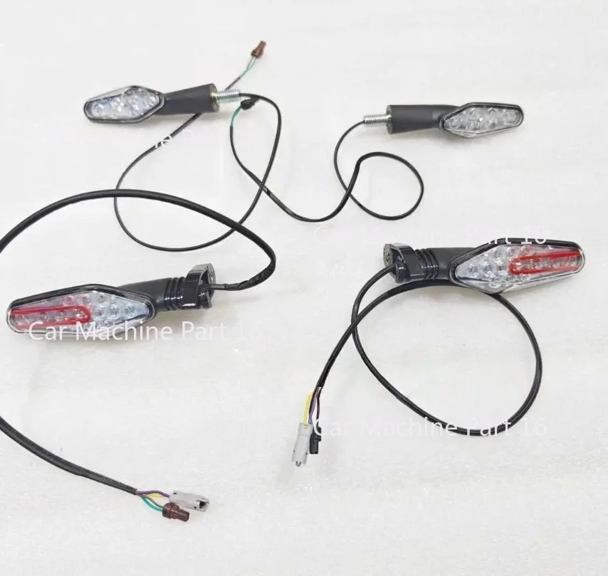 Turn Signal Lights Front Rear Left Right Indicator Lights For QJMotor SRK550S TRK552 QJ500GS-7A