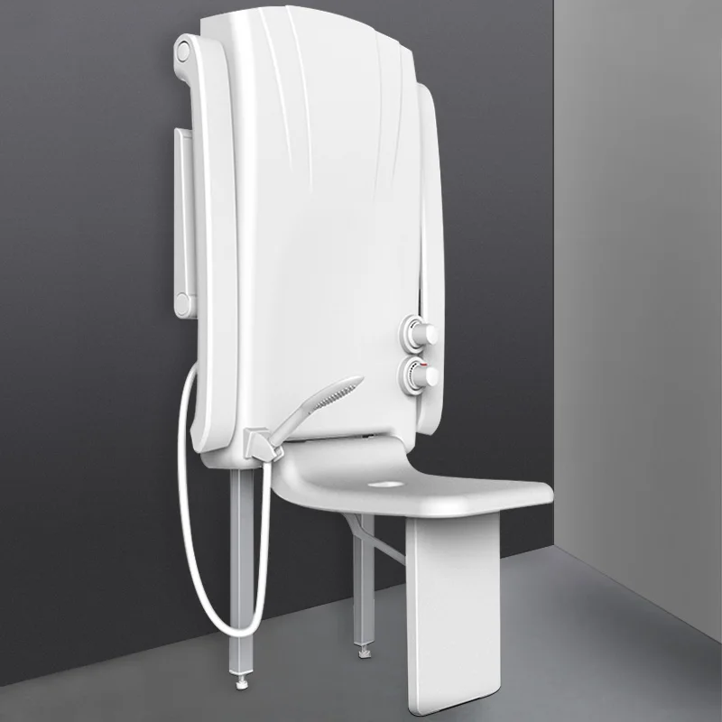 

Constant temperature shower, multi-function wall-mounted bath, elderly bath chair folded