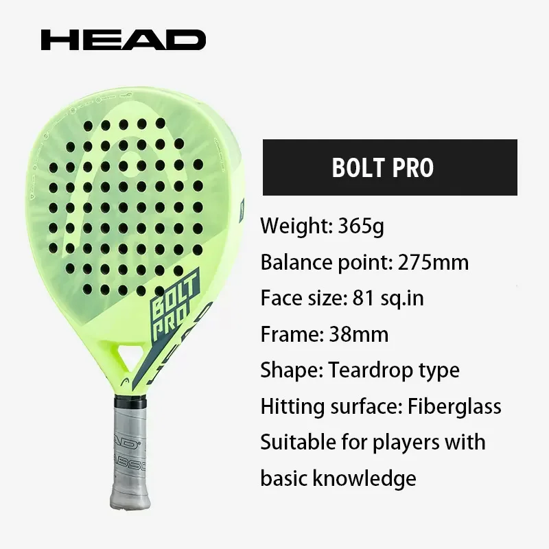 HEAD Padel Cage Tennis Racket BOLT Series Carbon Fiber