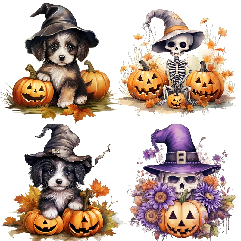 Three Ratels CC92 Funny Halloween Evil Pumpkin Decoration Stickers Self Adhesive