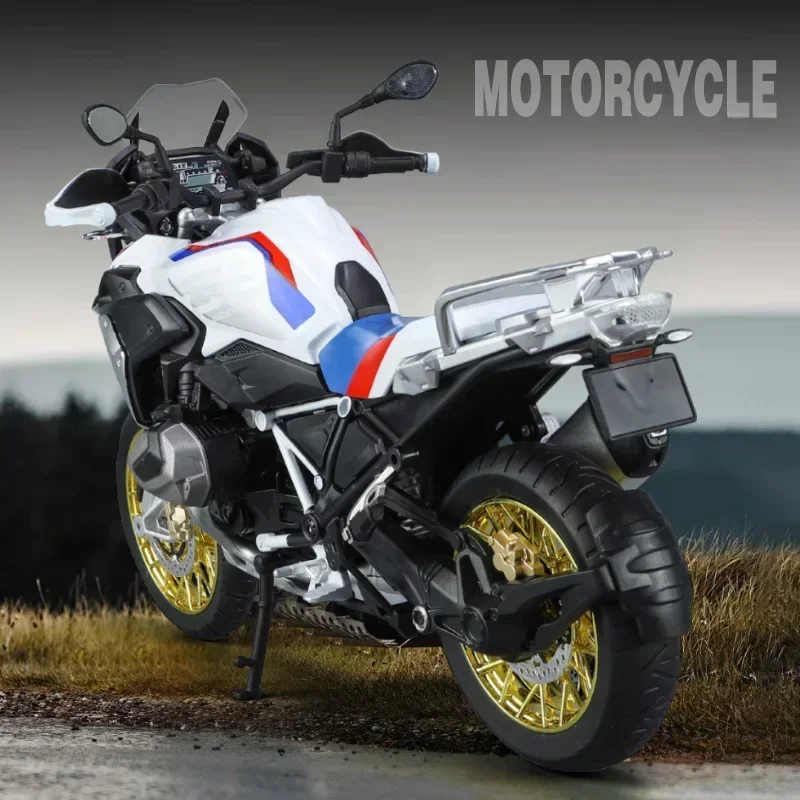 1:9 BMW R1250 GS with Accessories, Alloy Motorcycle Model Decoration, Gift Box, Holiday Gift