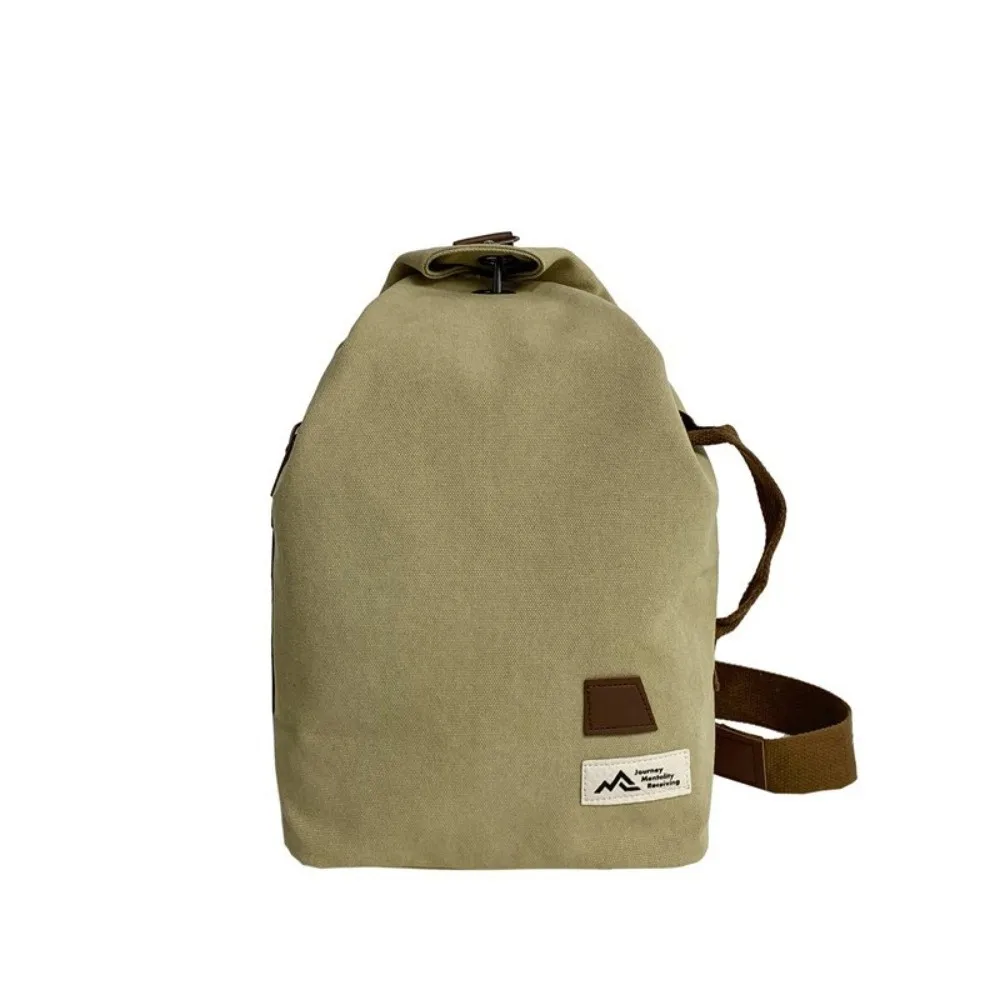 

Large Capacity Canvas Chest Bag Minimalist Design Retro Style Male Crossbody Bag Handbag Durable Single Shoulder Pouch Travel