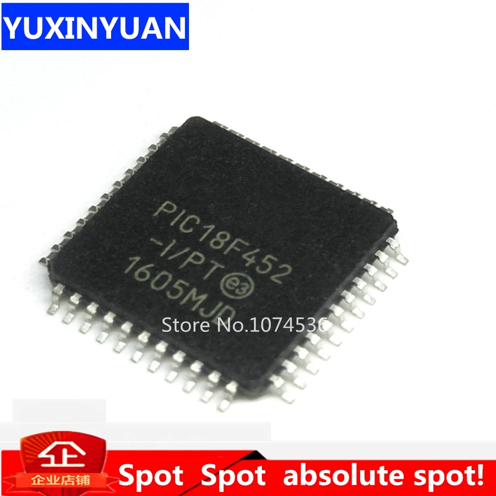 PIC18F452 PIC18F452-I/PT QFP44 28/40-pin High ,  FLASH Microcontrollers with 10-Bit A/D 18F452 QFP-44 1PCS/LOT