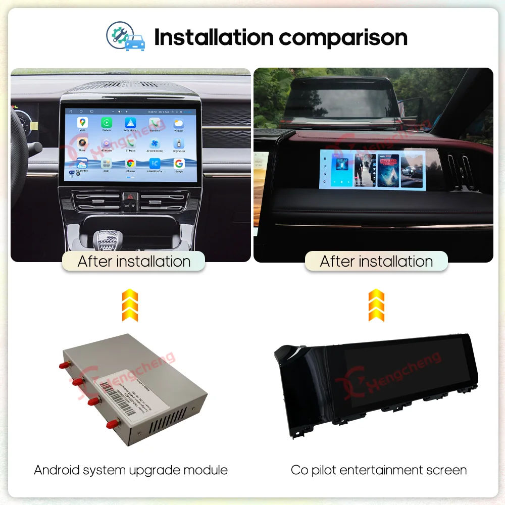 For GAC Trumpchi GS8/M8/E9 2021-2024 Android 13 original system upgrade dual system 4G 12.3 inch passenger entertainment screen