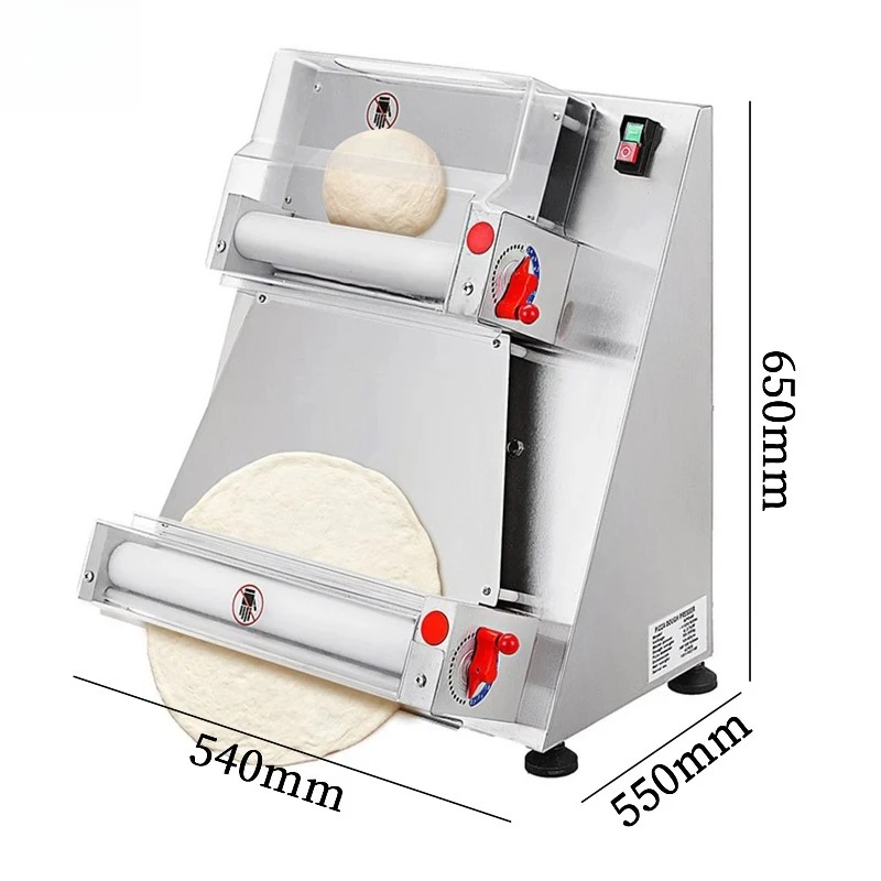 XL-Commercial Automatic Dough Sheeter, Electric Pizza Dough Roller Forming Moulding Machine for Pizza Crust Base Making