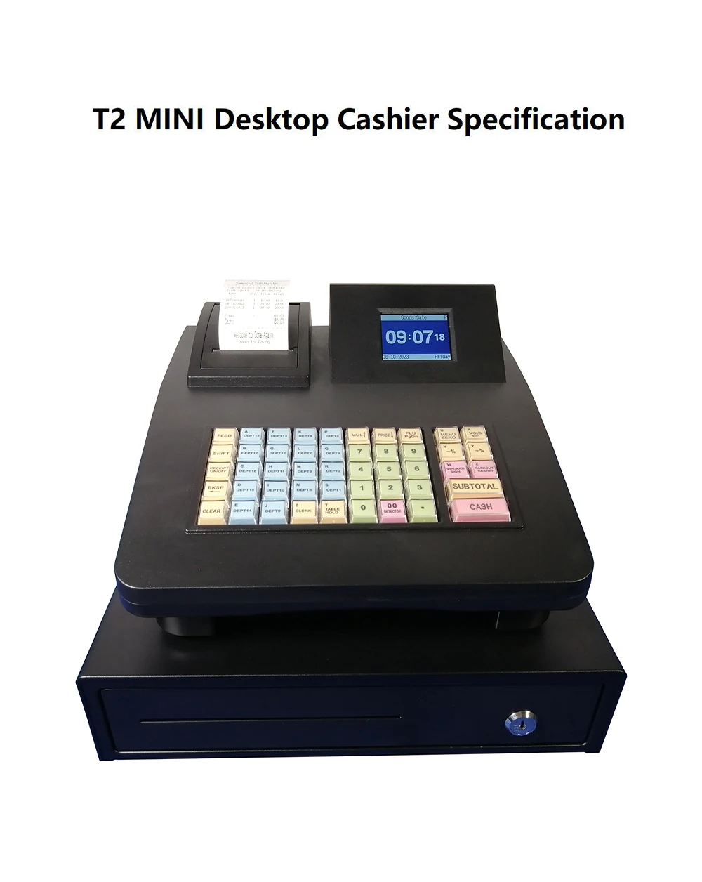 Desktop shop desktop cash registers for supermarkets shops restaurants checkout cashier matching money box