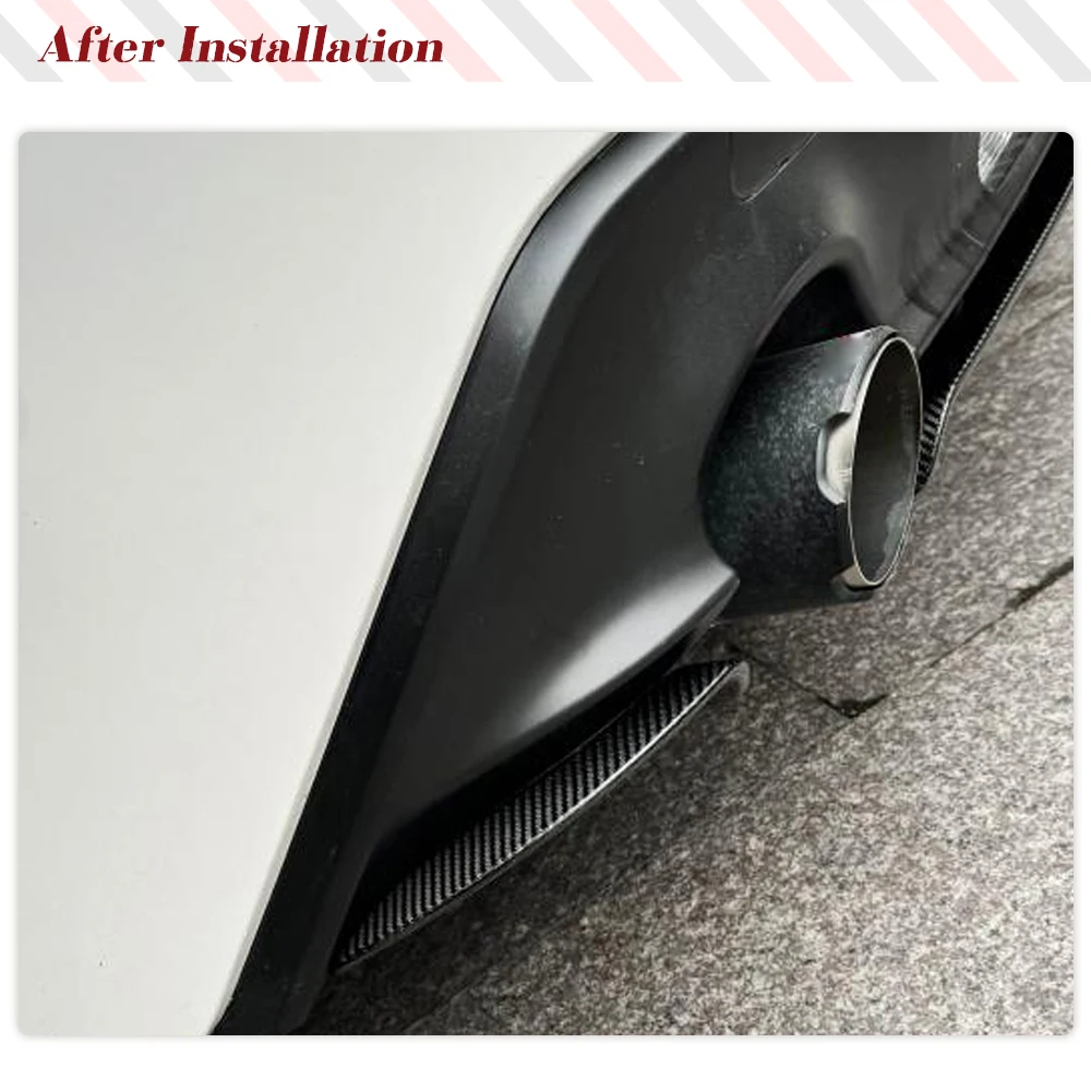 Car Rear Diffuser Lip Spoiler For Subaru BRZ For Toyota GR86 2-Door 2022 2023 Carbon Fiber Rear Body Kits Panel Lip Splitters