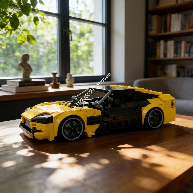 

297 деталей MOC City Champions Supra, конструктор, архитектурные блоки, игрушки для самостоятельной сборки, креативная идея, развивающий подарок на Рождество, кирпичики