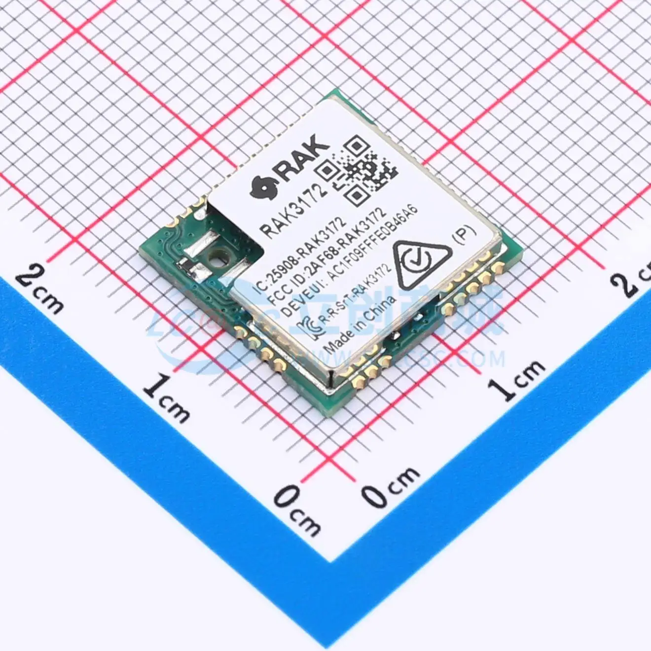 2pcs RAK3172-9-SM-NI SMD 15.5x15mm SPI UART I2C LoRa LoRa Wireless RF Transceiver Module