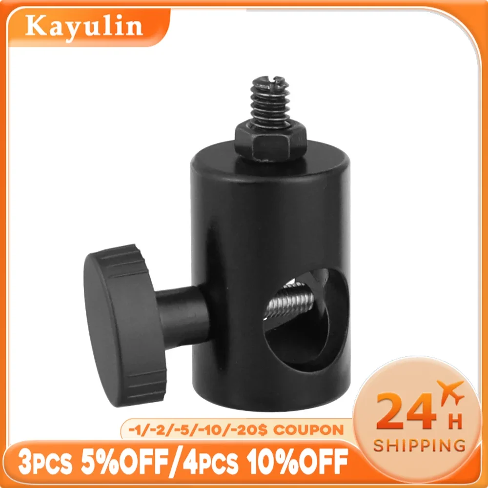 Kayulin dudukan lampu, dengan benang adaptor 1/4 "-20 untuk dudukan lampu Studio fotografi