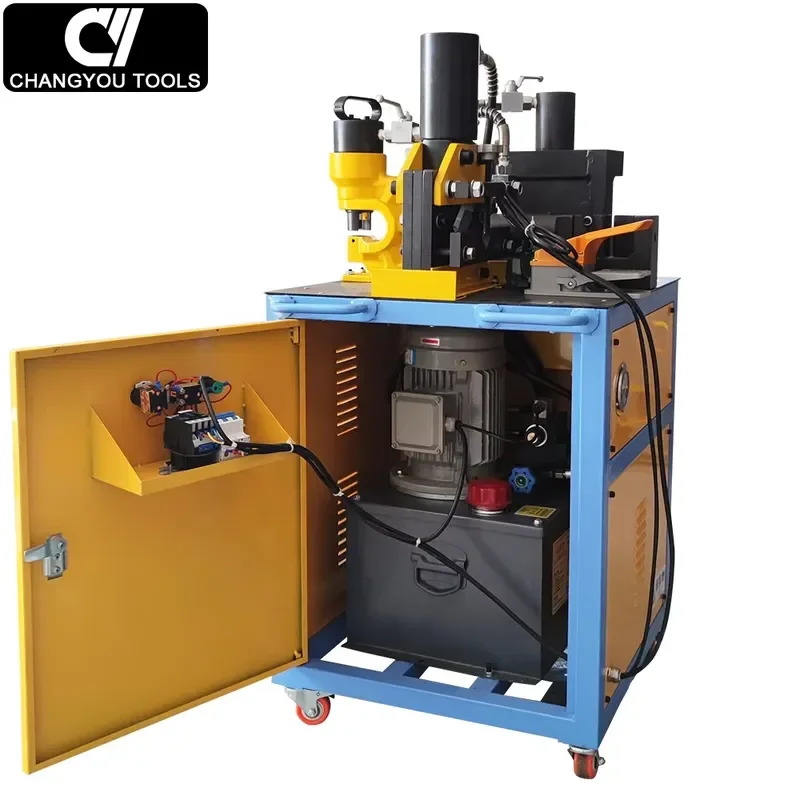 VHB-95 Yuhuan Three in One Hydraulic Angle Bar Cutting and Punching and Bending Machine