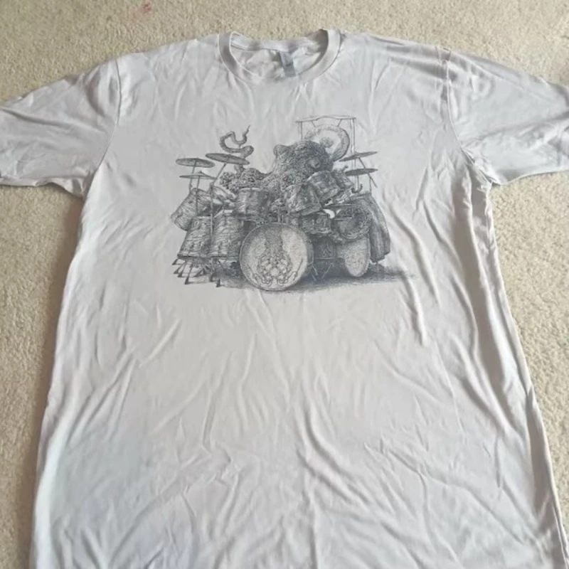 Bear Playing Guitar Shirt Men's Graphic Tee Bear Tshirt Bear and Music Gift for Him Musician T-shirt Guitar Player Women Tops