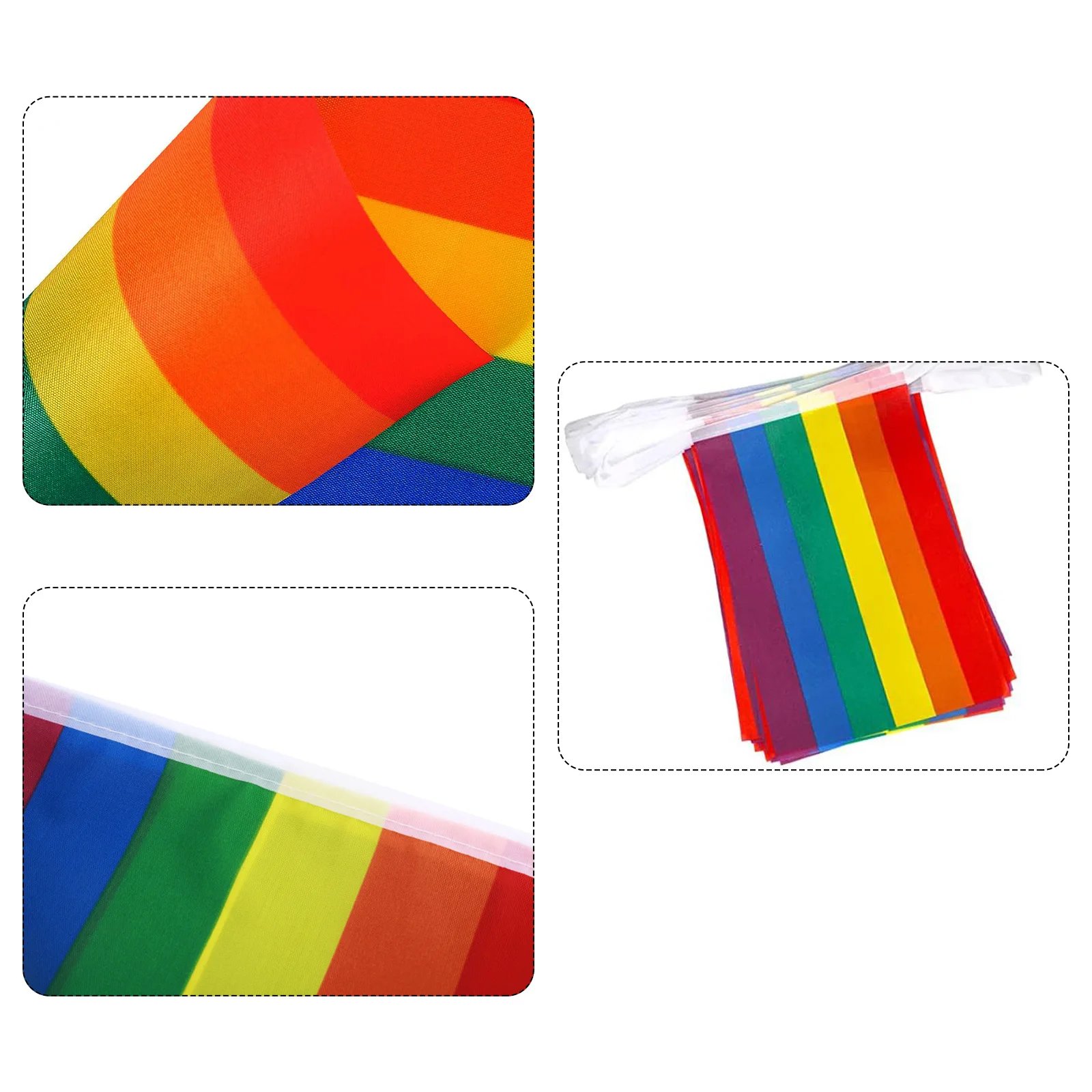 

High Quality Brand New Banners 2pcs Pride Banner String Flag 20 Flags Festival Party Celebration Indoor/Outdoor