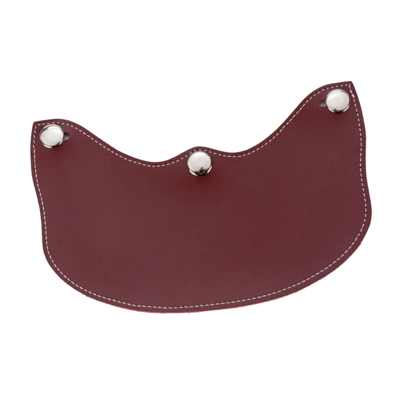 

Classic Helmet Sun Visor PU Leather 3 Snap Brim Replacement Shield Universal Motorcycle Helmet Accessories for Men and Women