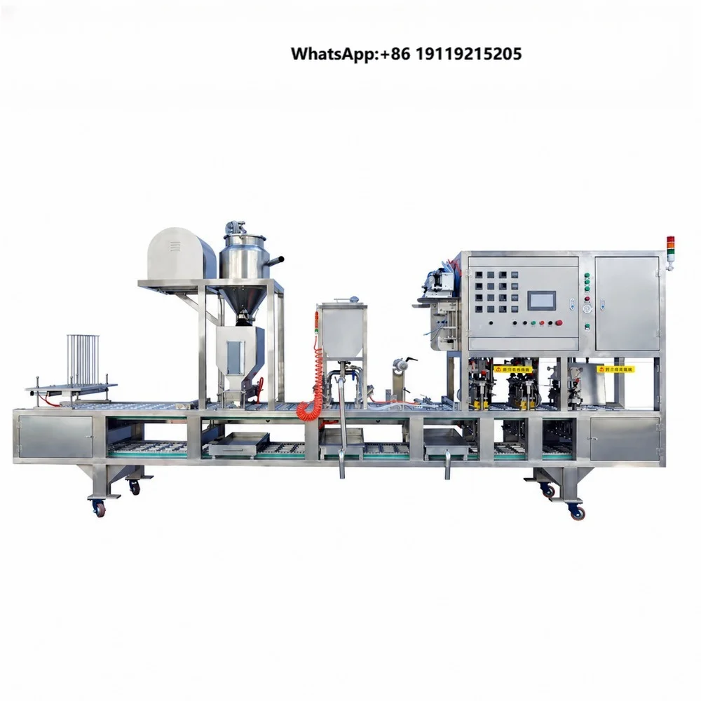Eastbest Fully Automatic Stainless Steel Multi Station Box Tofu Packaging Machine with Accurate Filling Film Heat Sealing