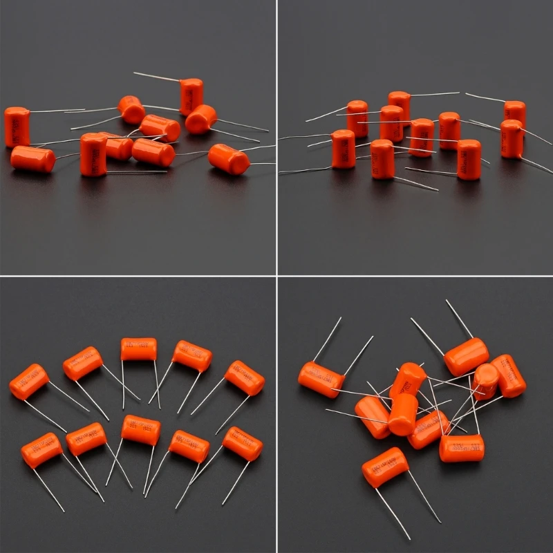 10 unidades capacitores gota laranja tampas guitarra capacitor 200v 715P .022uf