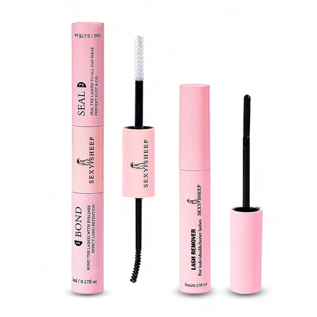 Lash Bond and Seal 10ml Individual Lashes Glue and Seal Super Strong Hold DIY Lash Extension and Lash Glue Remover 5ml Kit Hold