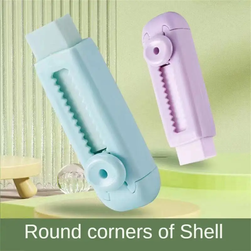 Kreatives Schieber-Radiergummi-Set, niedliche Macaron-Farbe, Neuheit, einfache Gummis, Kinder, Kawaii-Bleistift-Radiergummi, Schreibwaren, Schule, Bürobedarf