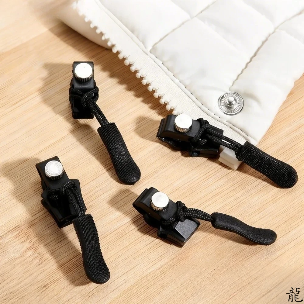 3-12Pcs Universal Zipper Repair Kit Quick Instant Detachable Zipper Head Replacement Zipper Slider Pull Jacket Bags Coat DIY Sew