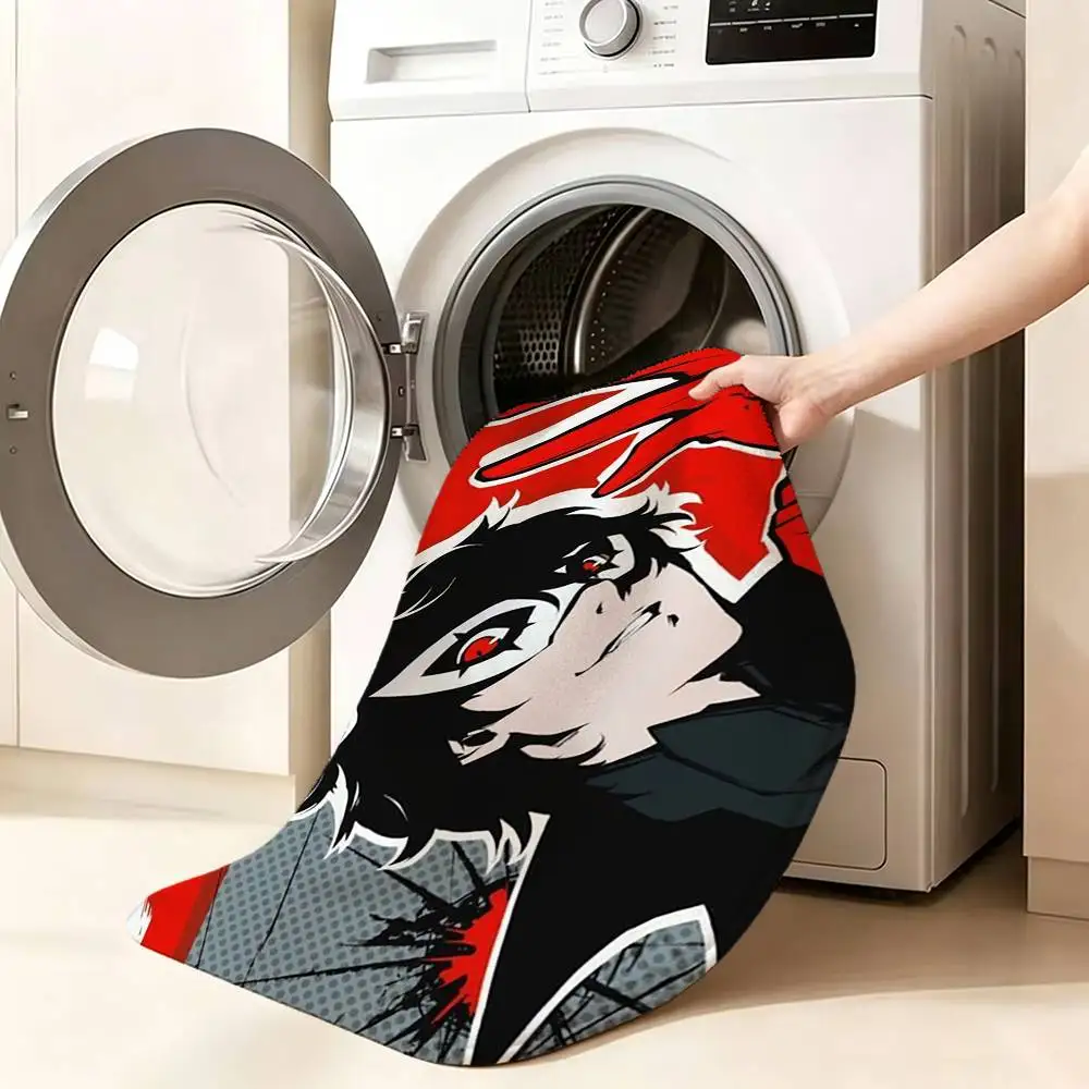 P-Persona 5 Anime Bedroom Decor Carpet  for Living Room Thick Plush Study Floor Mat Home Fluffy Soft Rug