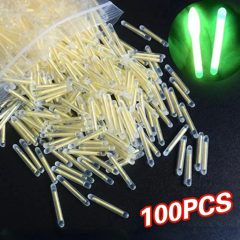 Light Night Fishing Float 2.2/4.5mm Dark Glow Stick 100PCS/Lot Rod Lights Useful Fishing Fluorescent Lightstick Fishing Tackle