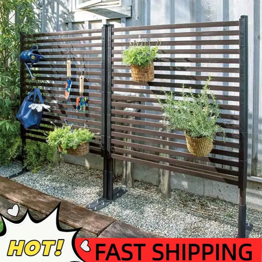 

3FT W X 4FT H Metal Outdoor Privacy Screen PE-Coated Steel Pipe Privacy Fence Privacy Screen Fence for Balcony Patio Lawn Garden