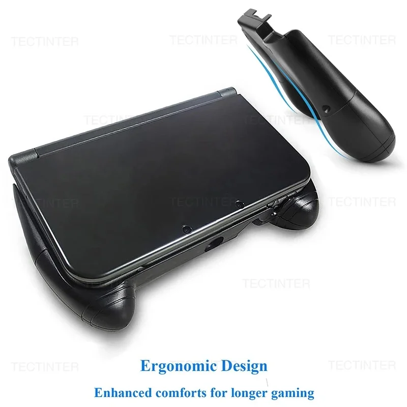 Protective Hand Grip Holder Case Plastic Handle Stand Compatible with Nintendo New 3DS XL LL Console Video Game (New version) view 3