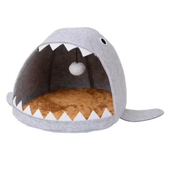 아늑한 Zyvoo 대형 고양이 숨쉬기 집, 투톤 디자인, 넓은 쿠션 침대 및 소파, 고양이 텐트 