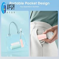 AF89-Handheld Mini Fan Portable Rechargeable 3000Mah USB Battery Powered 22+Hrs Runtime Small Hand Held Fan