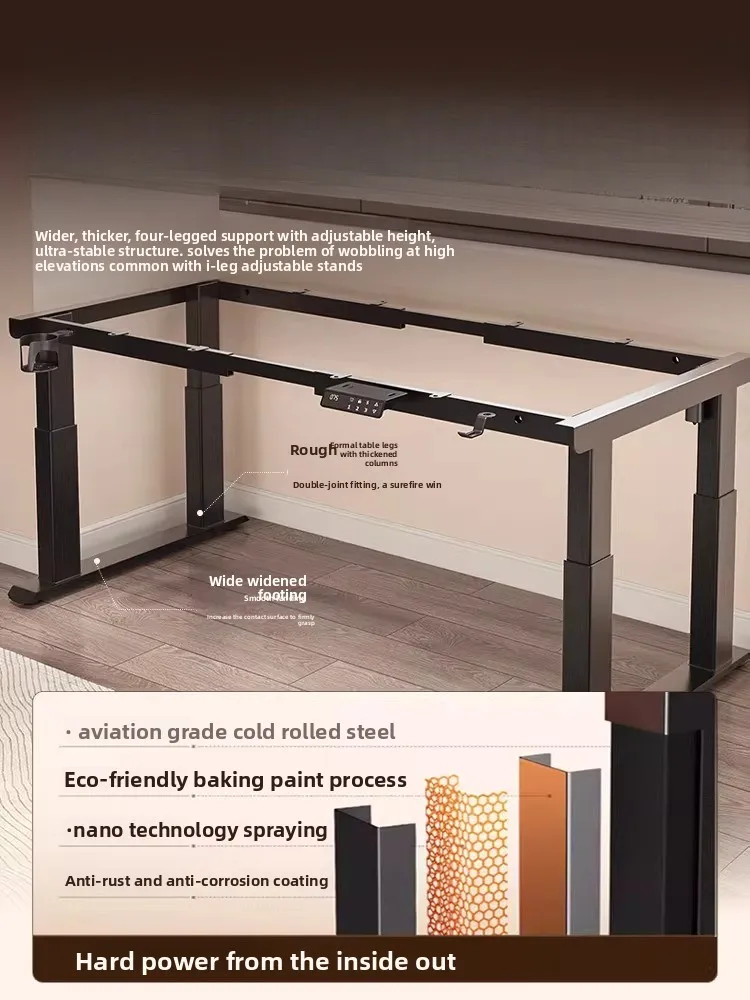 

Electric Lifting Desk, Dual-motor Four-column Computer Desk, Home Desk Intelligent Automatic E-sports