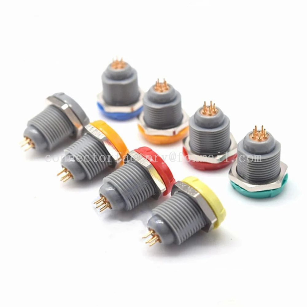 1Set 5Set PAG PKG 1P 2 3 4 5 6 7 8 9 10 14Pin Medical Plastic Push-pull Self-locking Connector with Bend Relief Plug And Socket