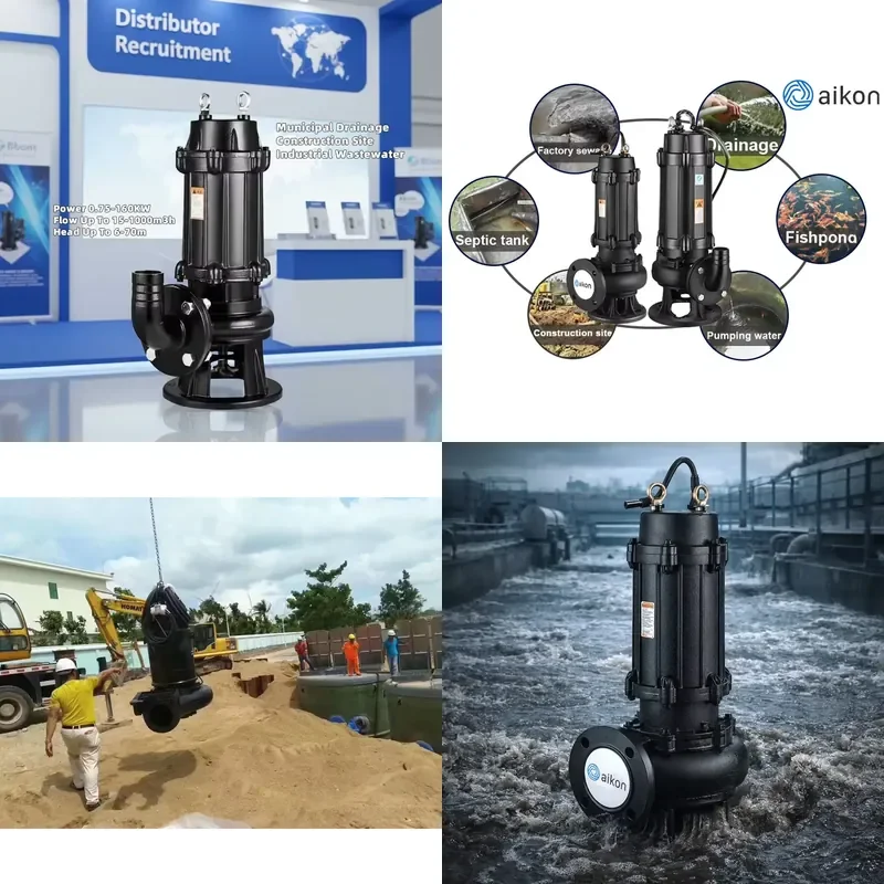 

Industrial 10HP Iron Nonclog Submersible Sewage Pump Wholesale Distributor for Commercial Water Treatment Application