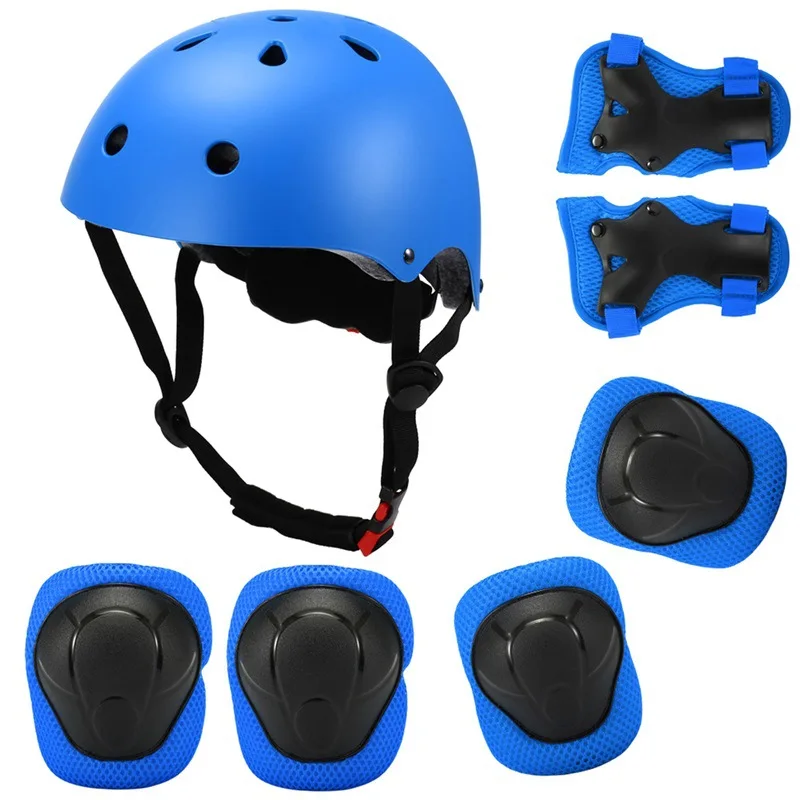 Child helmet protective suit, knee and elbow pads 2 3 4 5 6 7 years old Girl boy Suitable for roller skating skateboards