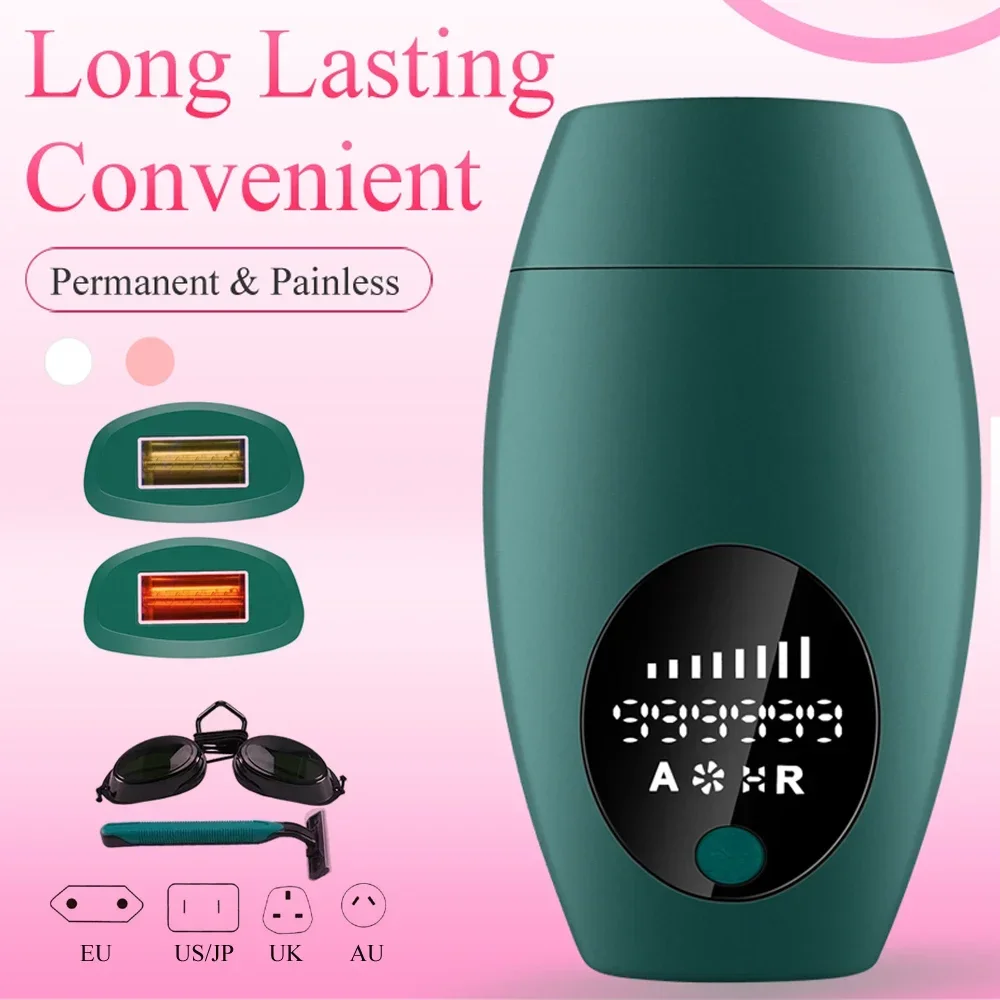 Amuliss Home Pulsed Light Epilator For Women Facial Bikini Leg 900000 Flashes Painless Permanent Ipl Laser Hair Removal Device