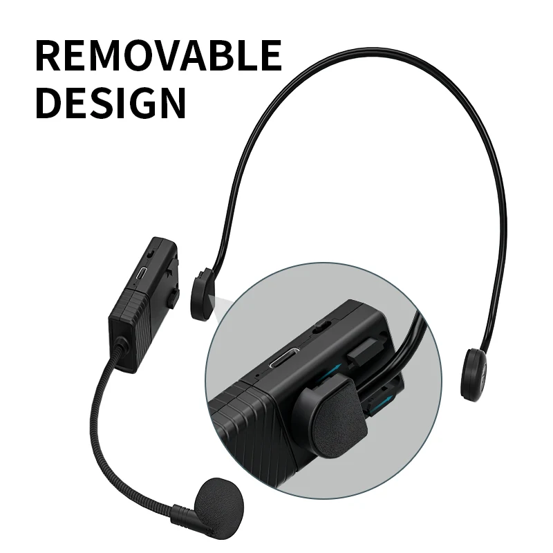 Factory Wireless Headset Microphone Teacher Amplifier Wireless Microphone for Teaching Church Performances